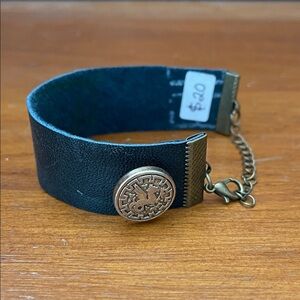 Hand Crafted Black and Gold Bracelet